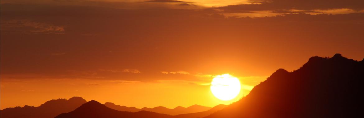 photo of sonoran desert sunrise