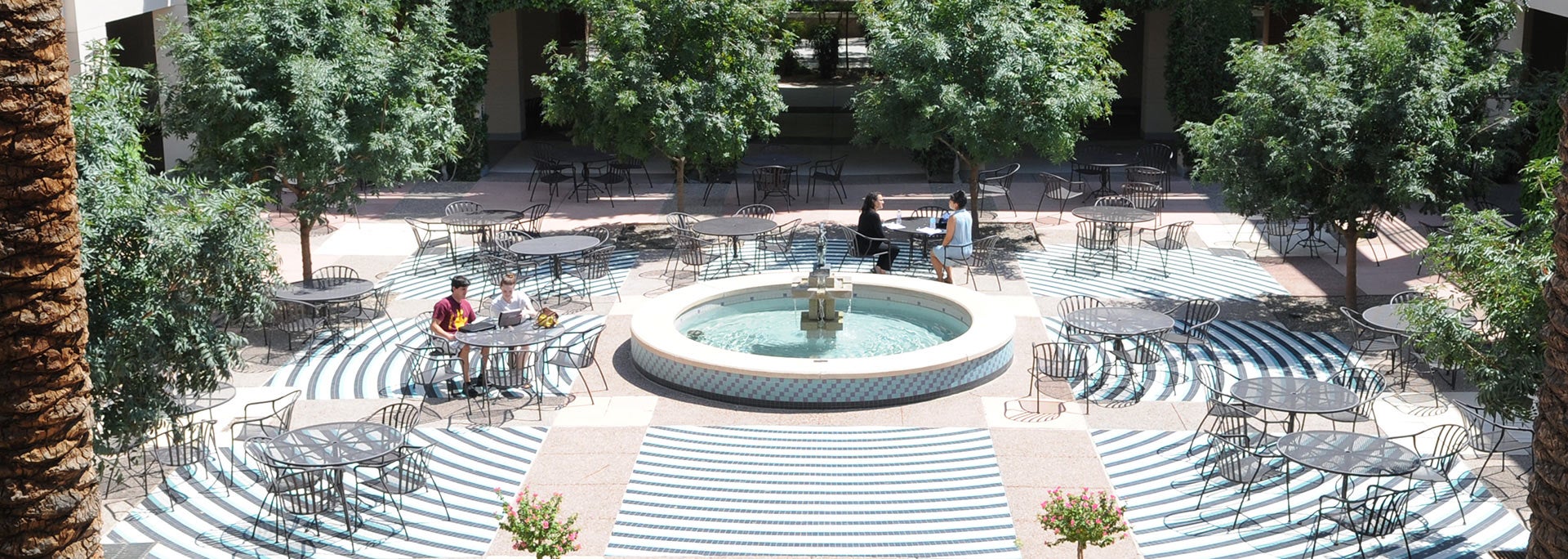 photo of the ASU West campus Delph Courtyard
