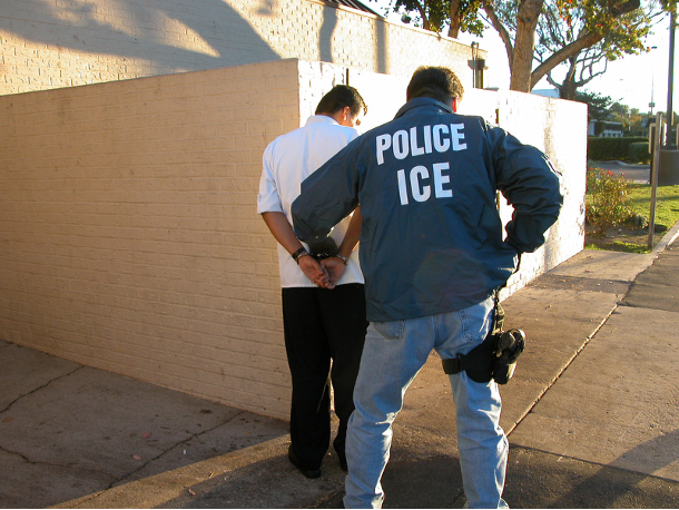 ICE arresting someone