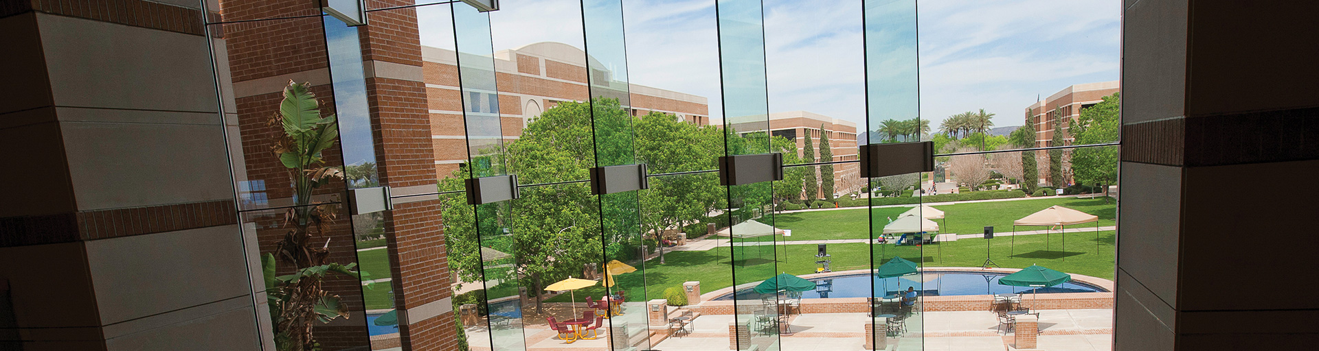 photo of ASU West campus from the Fletcher library