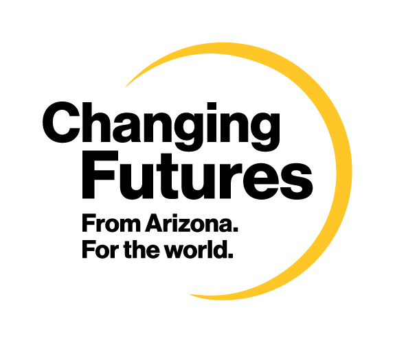 Logo with text "Changing Futures From Arizona. For the world."