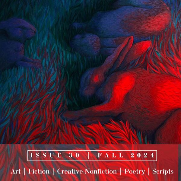 artwork of bunnies on the cover of a magazine